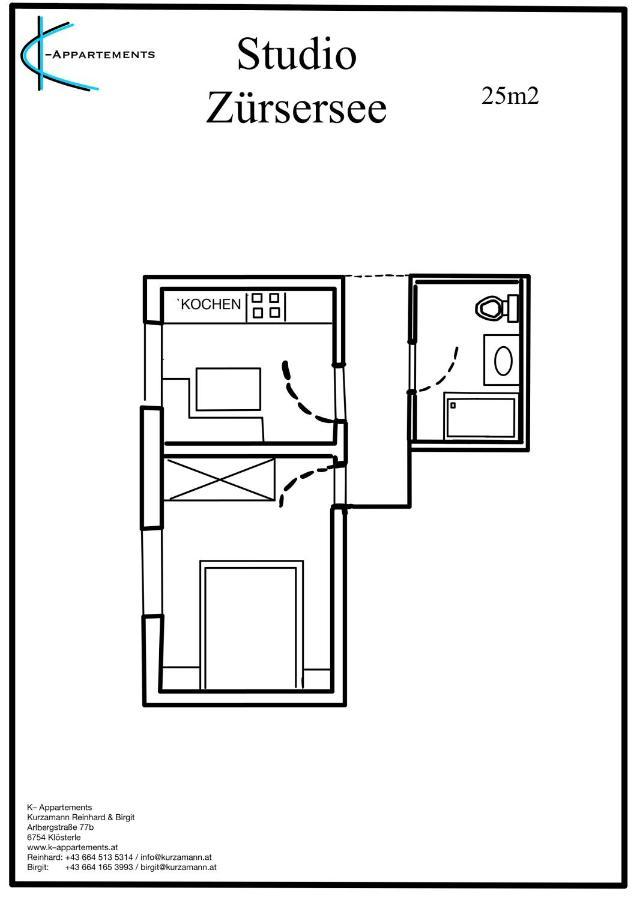 K-Appartements Klosterle Eksteriør billede