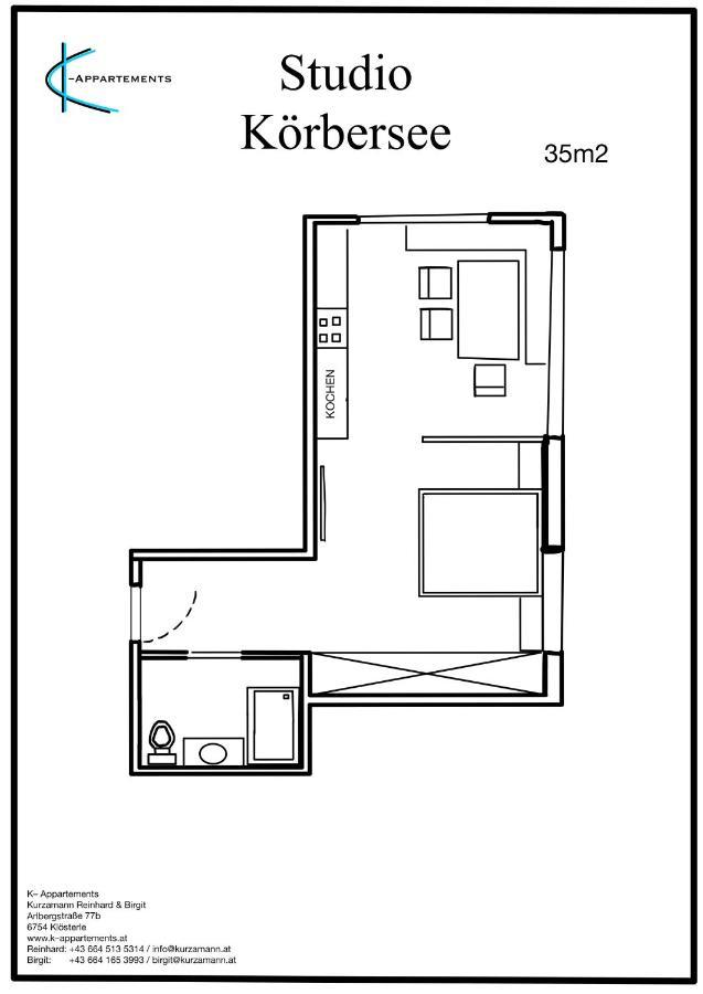 K-Appartements Klosterle Eksteriør billede